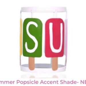 Pink Zebra Colorful Popsicle Summer Accent Shade